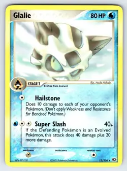 Glalie 13/106 2005 EX Emerald Pokemon Card TCG Nintendo Non Holo Rare - Nm/Vlp - Image 1