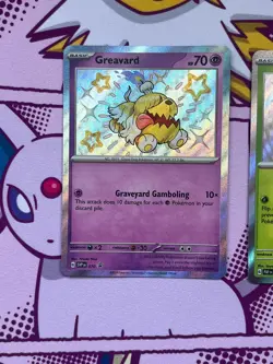 Pokemon - Paldean Fates BUNDLE (x2) - Hoppip 096/091 & Greavard SVP070 - NM/M - Image 2