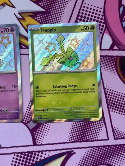 Pokemon - Paldean Fates BUNDLE (x2) - Hoppip 096/091 & Greavard SVP070 - NM/M - Image 3