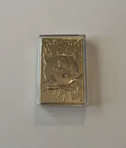 VTG Pokemon 23k Gold Plated Jigglypuff Trading Card Burger King Sealed 1999 - Image 4