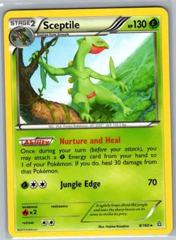 Sceptile 8/160 Non Holo XY - Primal Clash - Pokemon Card - NM - Image 1