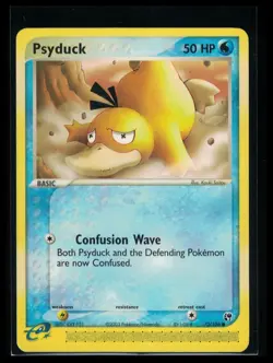 Pokemon TCG Psyduck Card 73/100 Non-Holo EX Sandstorm - Vintage - Image 1