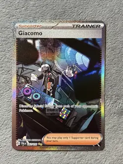 Giacomo 267/193 Pokemon Card Special Illustration Rare SIR Full Art Trainer NM - Image 1