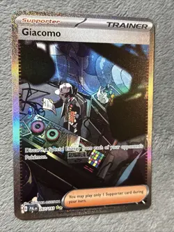 Giacomo 267/193 Pokemon Card Special Illustration Rare SIR Full Art Trainer NM - Image 4