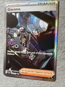 Giacomo 267/193 Pokemon Card Special Illustration Rare SIR Full Art Trainer NM - Image 5
