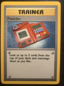 Pokedex Base Set Unlimited 87/102 Pokemon Card WOTC Near Mint - Image 1