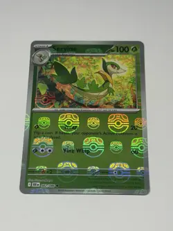 Servine 002/086 Master Ball Pattern Holo Common Black Bolt Pokemon Card TCG NM - Image 1