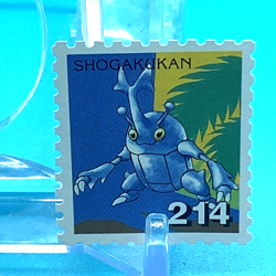 Pokemon Postage Stamp Seal Heracross Shogakukan No.214 Nintendo Japanese Anime - Image 1