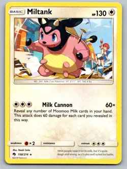 Miltank 158/214 Rare Lost Thunder Pokemon Lightly Played - Image 1