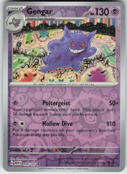 Gengar 094/165 Rare 151 Pokemon Reverse Holo Near Mint - Image 1