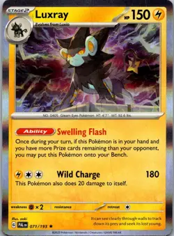 Luxray 071/193 Rare Paldea Evolved Pokemon Holo Near Mint - Image 1