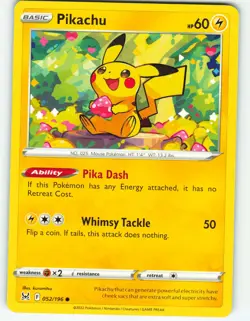 Pikachu - 52/196 Lost Origin - Pokemon TCG - 2022 - Image 1