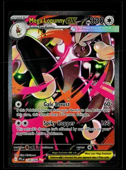 Pokemon Company Mega Lopunny ex 128/094 Me02 Phantasmal Flames SIR FA Holo NM - Image 1