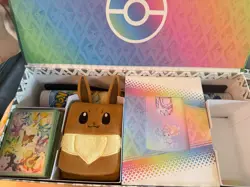 Pokemon TCG Prismatic Evolutions SPC Extras NO PACKS OR PROMO! Deck Box Play Mat - Image 1