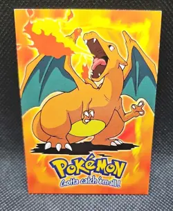 1999 Pokemon Topps Charizard E6 of 12 Movie Edition Stage 3 Regular Blue Label - Image 1