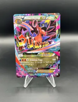 Pokemon Company M Garchomp EX XY168 XY Promos Full Art Holo Promo ENG 2016 - Image 1