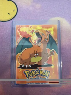 Pokemon Topps Charizard E6/12 Movie Edition NON-HOLO BLACK LABEL LP-MP - Image 1