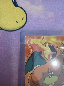 Pokemon Topps Charizard E6/12 Movie Edition NON-HOLO BLACK LABEL LP-MP - Image 2