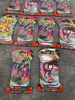 Pokemon TCG Chaos Rising Sleeved Packs Factory Sealed Lot Of 10 Packs - Image 4