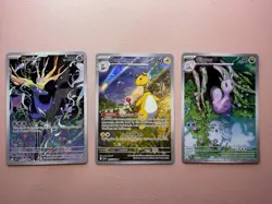 Pokemon TCG Lot of 3 - Chaos Rising IR’s - Xerneas, Ampharos, and Sliggoo - Image 1