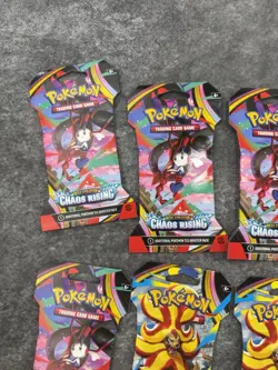 Pokemon TCG Chaos Rising Sleeved Booster Packs Factory Sealed Lot Of 10 Packs Z - Image 2