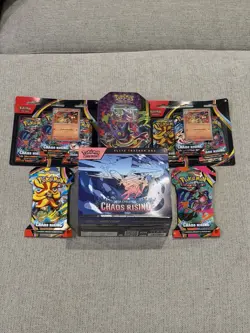 Pokemon TCG 7x Sealed Lot Chaos Rising ETB + Mega Gengar Ex Jumbo Tin - Image 1