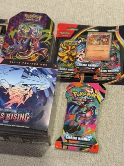 Pokemon TCG 7x Sealed Lot Chaos Rising ETB + Mega Gengar Ex Jumbo Tin - Image 3