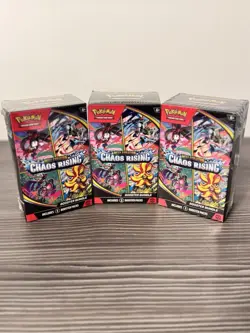 Pokemon TCG Mega Evolution: Chaos Rising Booster Bundle Box Lot of 3 - Image 1
