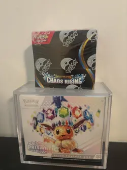 Pokemon TCG 2-Box Lot: Chaos Rising Box + Prismatic Evolutions ETB - Image 1