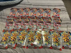 Pokemon TCG Chaos Rising Sealed Lot Of 22 Sleeved Booster Packs Greninja Floette - Image 1