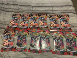Pokemon TCG Chaos Rising Sealed Lot Of 12 Sleeve Booster Packs Greninja Dragalge - Image 1