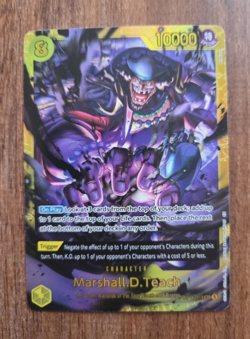 One Piece Card- Marshall.D.Teach (119) OP16-119 SEC The Time of Battle Foil - Image 1