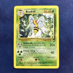 2000 Beedrill 21/130 Pokemon Card Unlimited Base Set 2 - Image 1