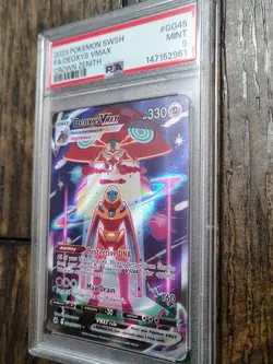 Pokemon Deoxys VMAX GG45/GG70 Crown Zenith Galarian Gallery Full Art Holo PSA 9 - Image 2