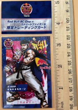 Ryu Street Fighter 6 Red Bull BC One Capcom Card Japanese - Image 3