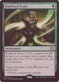 MTG (c) Double Master 2022 - Hardened Scales (Foil) - Image 1