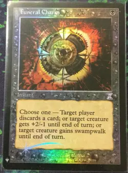 mtg magic funeral charm FOIL ENGLISH charme funeraire mystery booster 4 availabl - Image 1