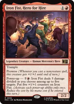 MTG Marvel Super Heroes Commander - Iron Fist, Hero for Hire - Image 1