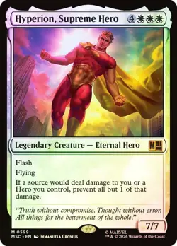 Hyperion, Supreme Hero Foil Marvel Super Heroes NM MTG - Image 1