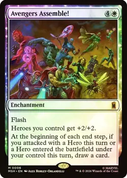 Avengers Assemble! Foil Marvel Super Heroes NM MTG - Image 1