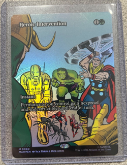 MTG Marvel Super Heroes Heroic Intervention Borderless Foil M 0080 - Image 1