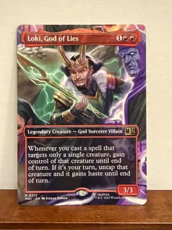 Magic: The Gathering Marvel Super Heros Loki, God of Lies Full Art Not Foil - Image 1