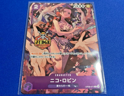 One Piece Card Nico Robin Official Judge Promotion Pack Vol.2 Promo JPN - Image 1