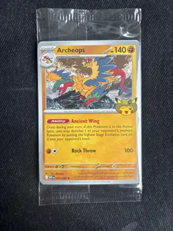 Pokemon Fossil Exhibit Archeops Promo Field Museum Chicago SEALED IN HAND - Image 1