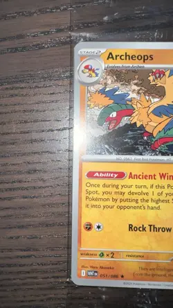 Pokemon Field Museum Fossil Exhibit Archeops Promo SEALED - Image 2