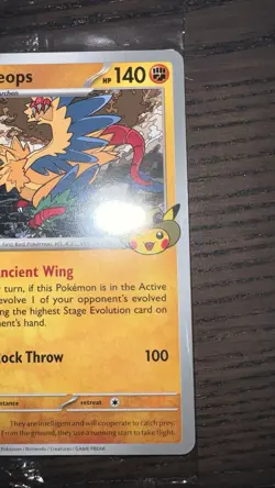 Pokemon Field Museum Fossil Exhibit Archeops Promo SEALED - Image 3