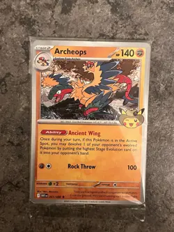 Pokemon Field Museum Fossil Exhibit Archeops Promo SEALED - Image 1