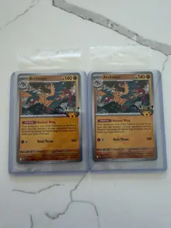 x2 Pokemon Chicago Field Museum - Fossil Exhibit Archeops Promo Card SEALED - Image 1