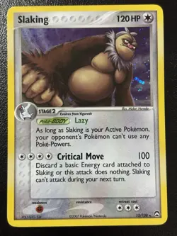 Slaking 13/108 Holo Rare Power Keepers Pokemon Holo Lightly Played - Image 1