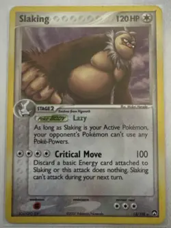 Slaking 13/108 Rare Holo Ex Power Keepers Pokemon Card - Image 1